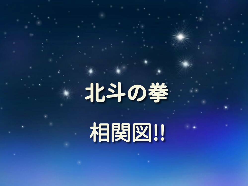 北斗の拳相関図 これを見ればわかる北斗と南斗 北斗の拳コアブログ